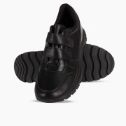 Jomix ανδρικό casual με velcro ΜΑΥΡΟ