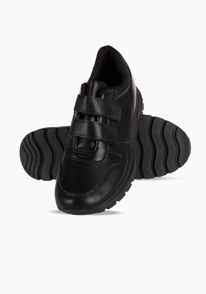 Jomix ανδρικό casual με velcro ΜΑΥΡΟ
