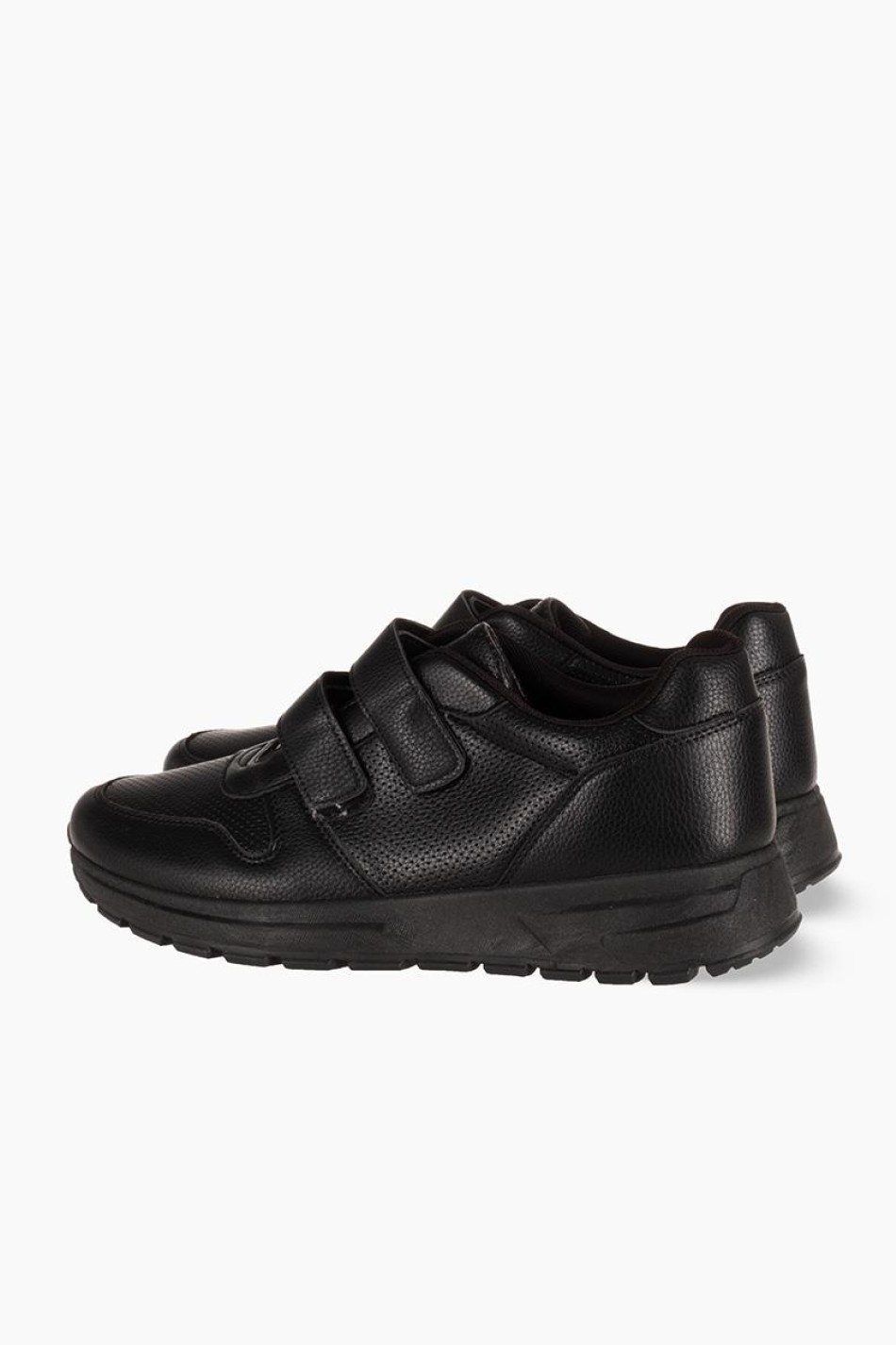 Jomix ανδρικό casual με velcro ΜΑΥΡΟ