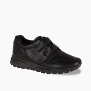 Jomix ανδρικό casual με velcro ΜΑΥΡΟ