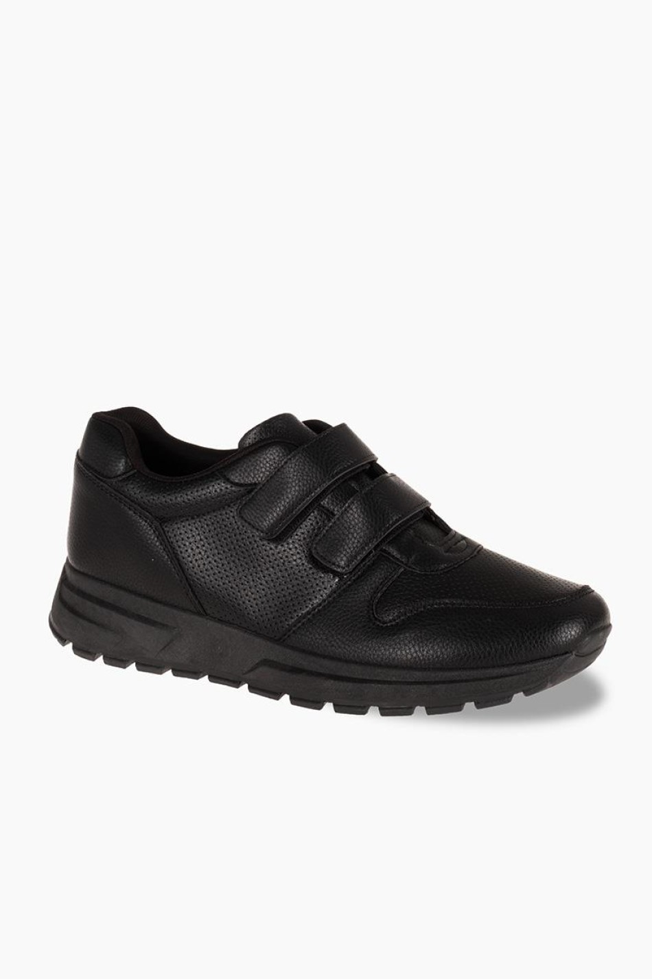 Jomix ανδρικό casual με velcro ΜΑΥΡΟ