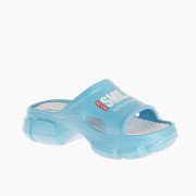 Γυναικείες σαγιονάρες με tracksole και τύπωμα ΓΑΛΑΖΙΟ Γυναικείες σαγιονάρες με tracksole και τύπωμα ΓΑΛΑΖΙΟ