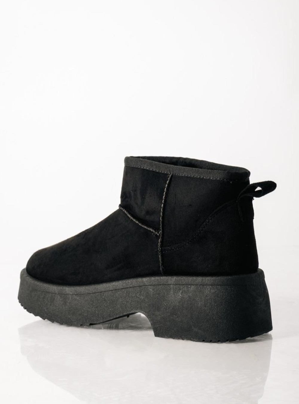 ZAK Γυναικεία μποτάκια suede με γούνα και chunky σόλα ΜΑΥΡΟ ZAK Γυναικεία μποτάκια suede με γούνα και chunky σόλα ΜΑΥΡΟ