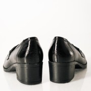 RAGAZZA λουστρίνι loafer με διακριτική αλυσίδα ΜΑΥΡΟ