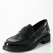 RAGAZZA λουστρίνι flat loafers ΜΑΥΡΟ