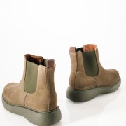 Ragazza suede δερμάτινα μποτάκια με ιδιαίτερη σόλα ΛΑΔΙ