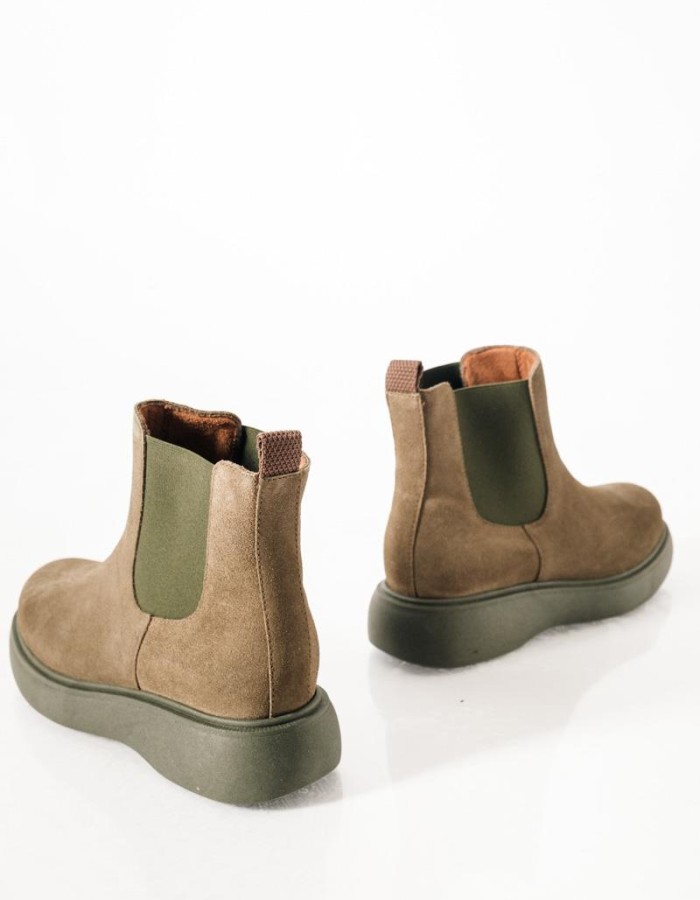Ragazza suede δερμάτινα μποτάκια με ιδιαίτερη σόλα ΛΑΔΙ