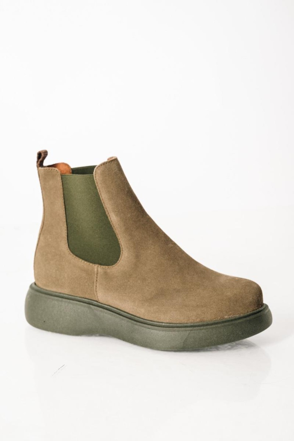 Ragazza suede δερμάτινα μποτάκια με ιδιαίτερη σόλα ΛΑΔΙ