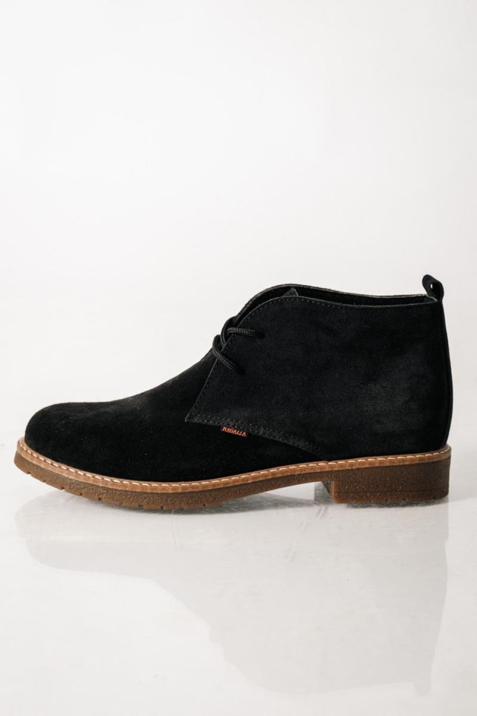 Ragazza suede δερμάτινα oxford μποτάκια ΜΑΥΡΟ