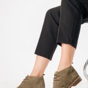 Ragazza suede δερμάτινα oxford μποτάκια ΛΑΔΙ