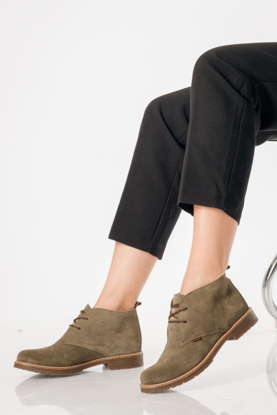 Ragazza suede δερμάτινα oxford μποτάκια ΛΑΔΙ
