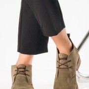 Ragazza suede δερμάτινα oxford μποτάκια ΛΑΔΙ