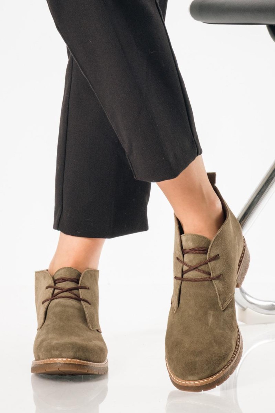 Ragazza suede δερμάτινα oxford μποτάκια ΛΑΔΙ