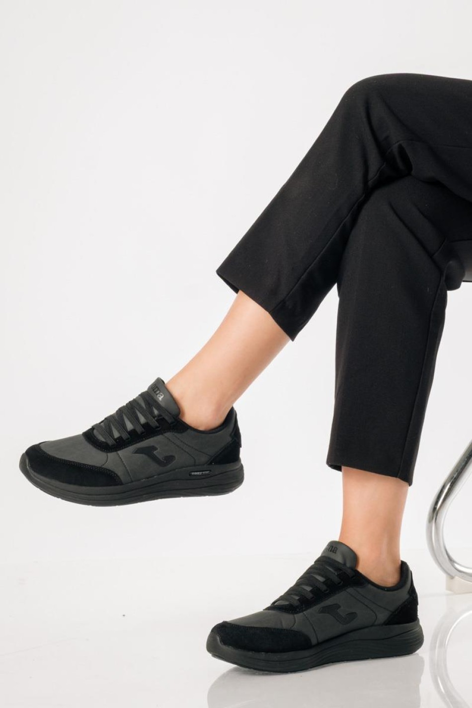 JOMA γυναικεία sneakers με πάτο MEMORY FOAM ΜΑΥΡΟ