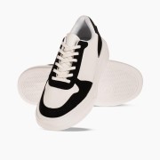 ZAK Ανδρικά sneakers με έντονη αντίθεση χρωμάτων ΑΣΠΡΟ/ΜΑΥΡΟ