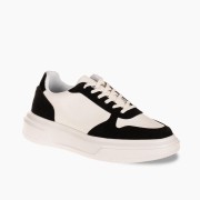 ZAK Ανδρικά sneakers με έντονη αντίθεση χρωμάτων ΑΣΠΡΟ/ΜΑΥΡΟ