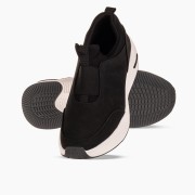 ZAK ανδρικό slip-on sneaker με εύκολη εφαρμογή χωρίς κορδόνια ΜΑΥΡΟ