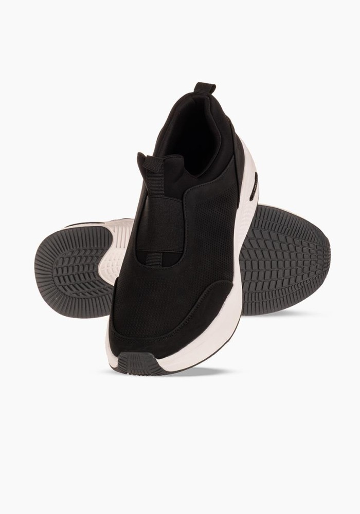 ZAK ανδρικό slip-on sneaker με εύκολη εφαρμογή χωρίς κορδόνια ΜΑΥΡΟ