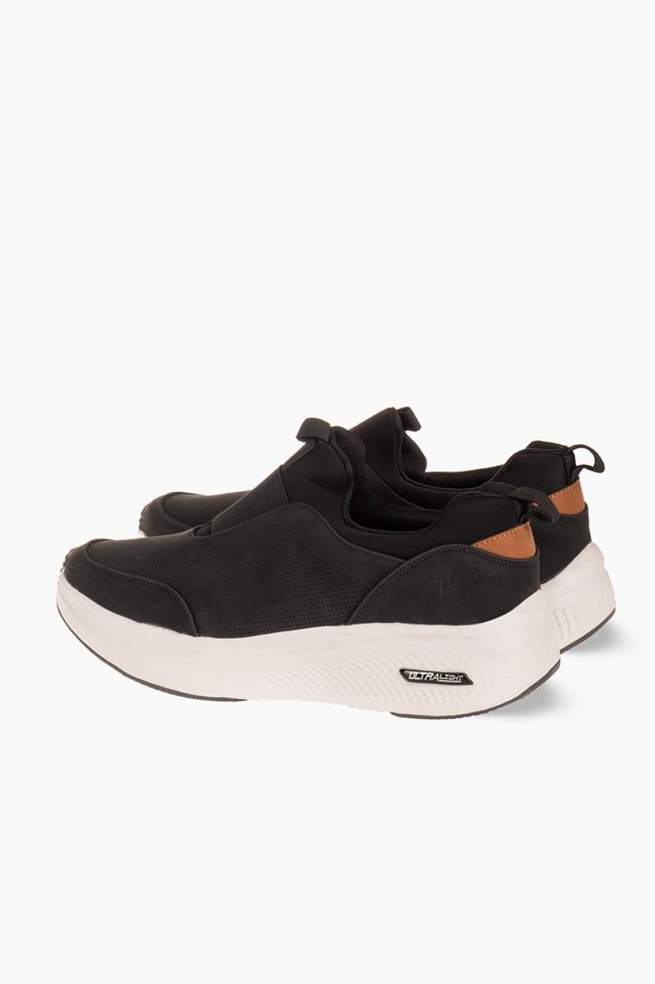 ZAK ανδρικό slip-on sneaker με εύκολη εφαρμογή χωρίς κορδόνια ΜΑΥΡΟ