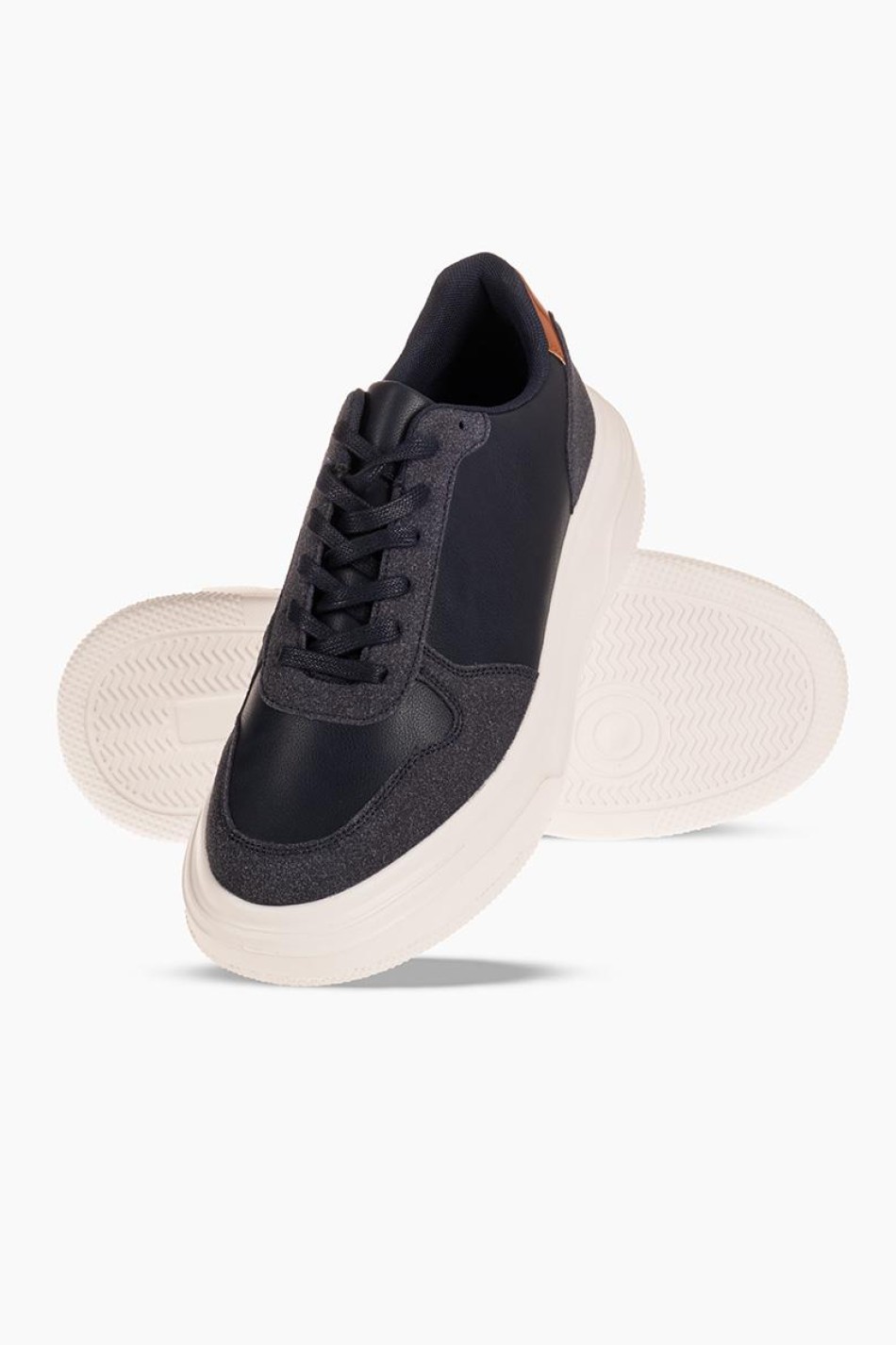 ZAK Ανδρικά sneakers με μοντέρνο διχρωματικό σχέδιο και άνετη σόλα ΜΠΛΕ