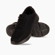ZAK Ανδρικό sneaker σε μεγάλα μεγέθη ΜΑΥΡΟ