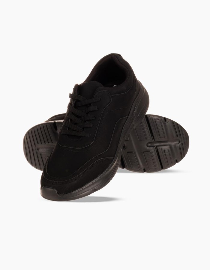 ZAK Ανδρικό sneaker σε μεγάλα μεγέθη ΜΑΥΡΟ