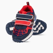 Sneakers για αγόρια με διπλό velcro και φωτάκια στη σόλα ΜΠΛΕ Sneakers για αγόρια με διπλό velcro και φωτάκια στη σόλα ΜΠΛΕ