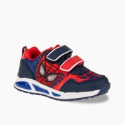 Sneakers για αγόρια με διπλό velcro και φωτάκια στη σόλα ΜΠΛΕ Sneakers για αγόρια με διπλό velcro και φωτάκια στη σόλα ΜΠΛΕ