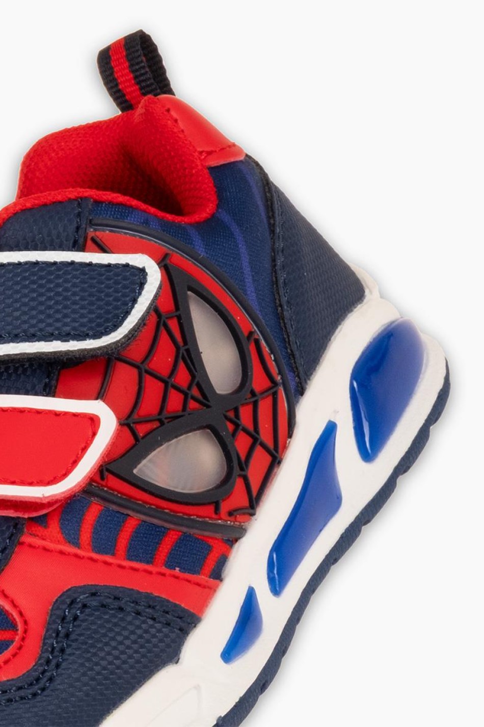 Sneakers για αγόρια με διπλό velcro και φωτάκια στη σόλα ΜΠΛΕ Sneakers για αγόρια με διπλό velcro και φωτάκια στη σόλα ΜΠΛΕ