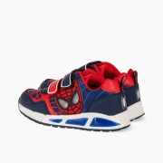 Sneakers για αγόρια με διπλό velcro και φωτάκια στη σόλα ΜΠΛΕ Sneakers για αγόρια με διπλό velcro και φωτάκια στη σόλα ΜΠΛΕ