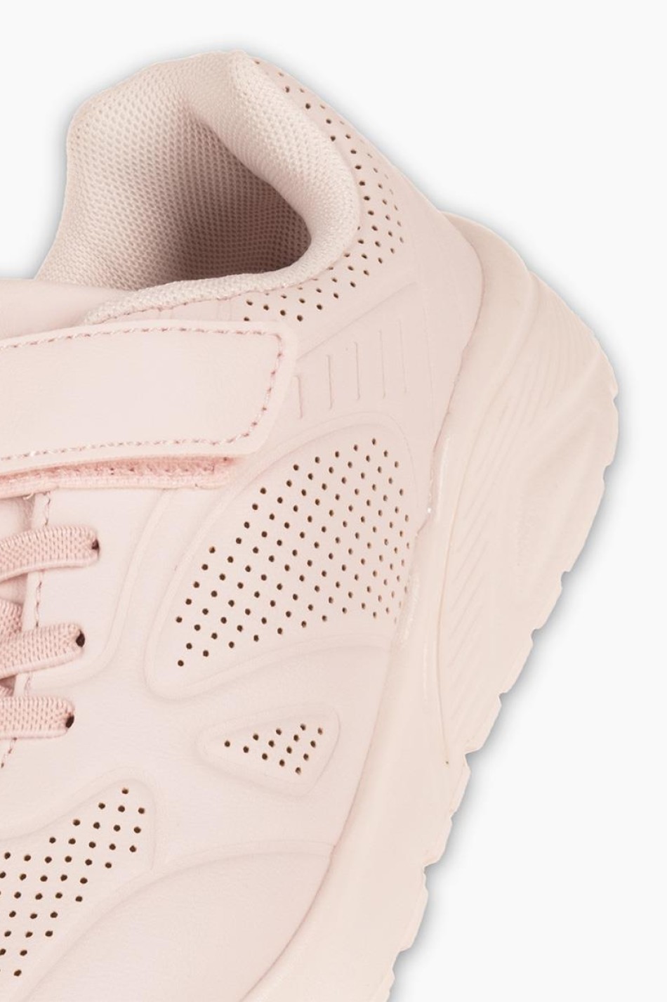 Sneakers για κορίτσια με κούμπωμα velcro και ελαστικά κορδόνια ΡΟΖ Sneakers για κορίτσια με κούμπωμα velcro και ελαστικά κορδόνια ΡΟΖ