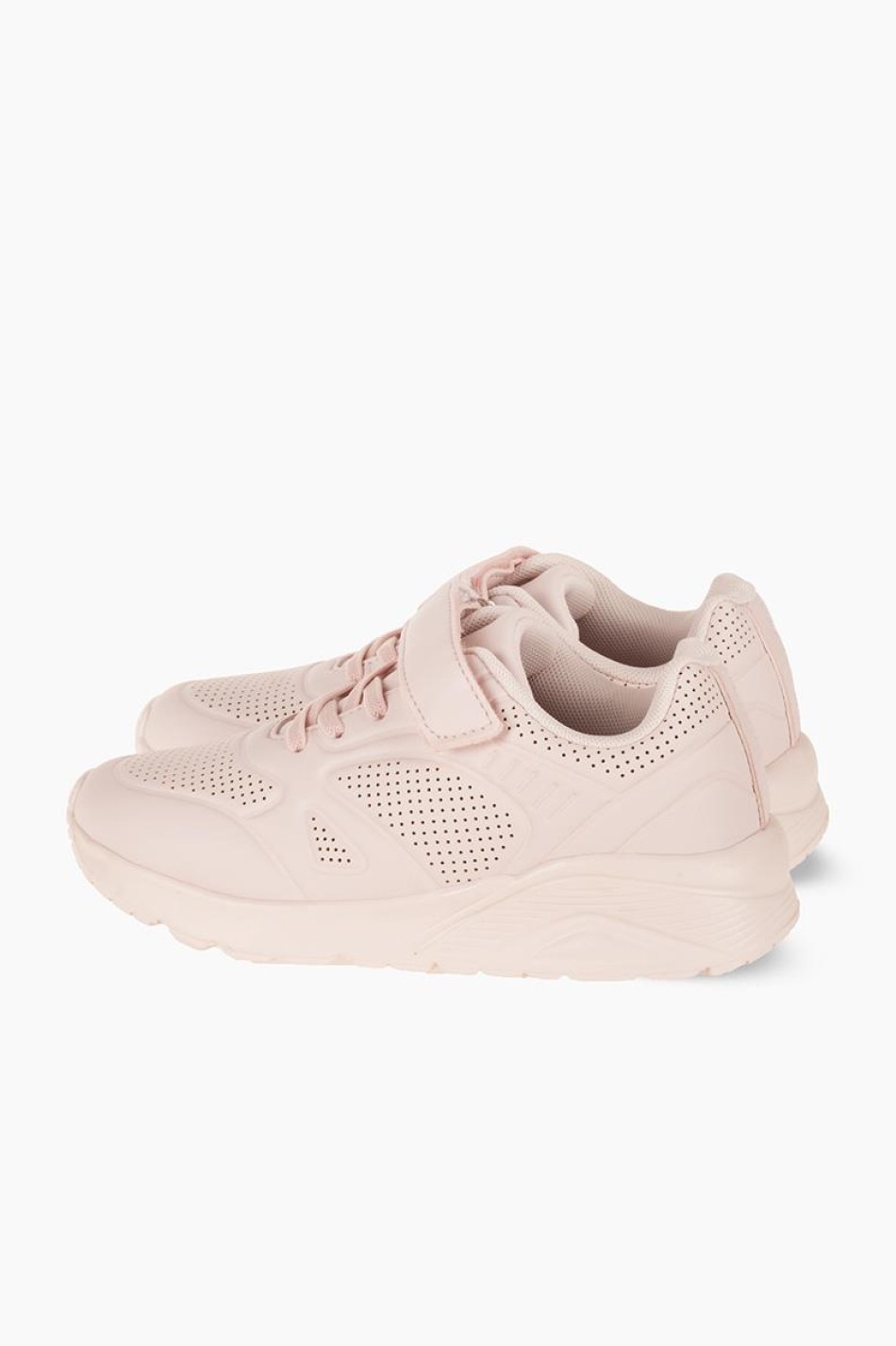 Sneakers για κορίτσια με κούμπωμα velcro και ελαστικά κορδόνια ΡΟΖ Sneakers για κορίτσια με κούμπωμα velcro και ελαστικά κορδόνια ΡΟΖ