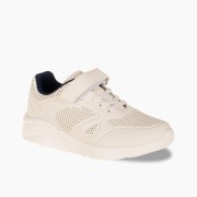 Sneakers για αγόρια με κούμπωμα velcro και ελαστικά κορδόνια ΑΣΠΡΟ/ΜΠΛΕ Sneakers για αγόρια με κούμπωμα velcro και ελαστικά κορδόνια ΑΣΠΡΟ/ΜΠΛΕ