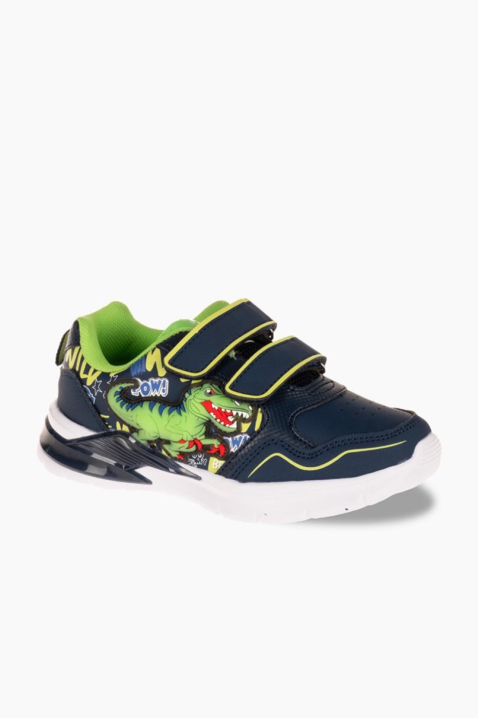 Sneaker για αγόρια με διπλό velcro και σχέδιο δεινόσαυρο ΜΠΛΕ Sneaker για αγόρια με διπλό velcro και σχέδιο δεινόσαυρο ΜΠΛΕ