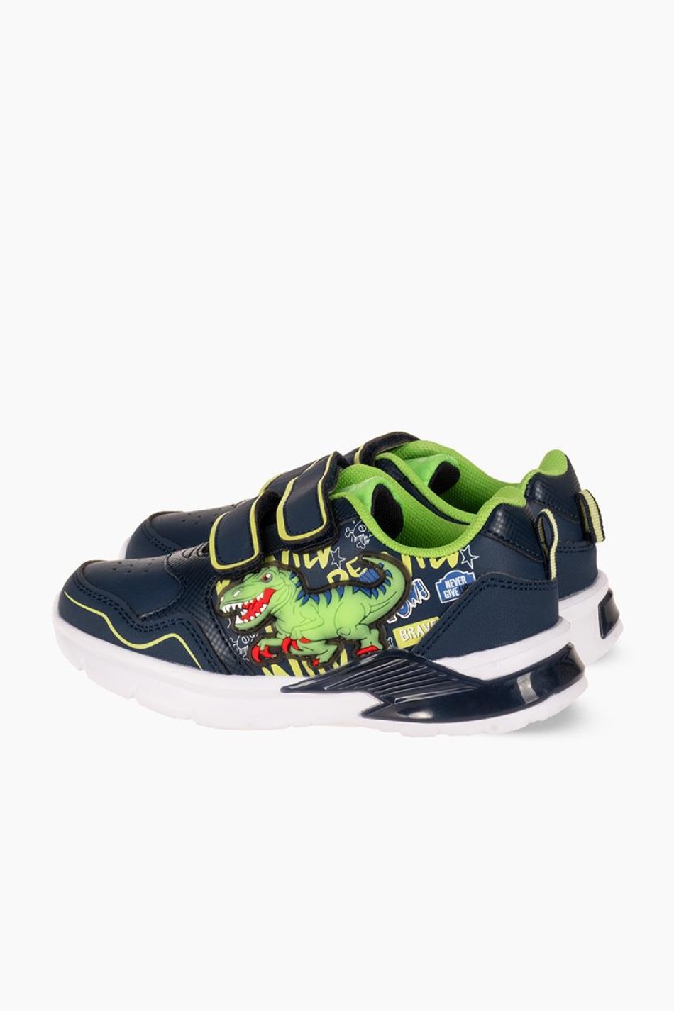Sneaker για αγόρια με διπλό velcro και σχέδιο δεινόσαυρο ΜΠΛΕ Sneaker για αγόρια με διπλό velcro και σχέδιο δεινόσαυρο ΜΠΛΕ
