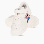 Sneakers για κορίτσι με σχέδιο lilo and stitch ΑΣΠΡΟ Sneakers για κορίτσι με σχέδιο lilo and stitch ΑΣΠΡΟ