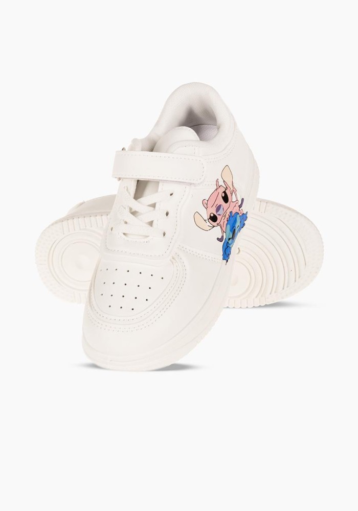 Sneakers για κορίτσι με σχέδιο lilo and stitch ΑΣΠΡΟ