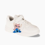 Sneakers για κορίτσι με σχέδιο lilo and stitch ΑΣΠΡΟ Sneakers για κορίτσι με σχέδιο lilo and stitch ΑΣΠΡΟ