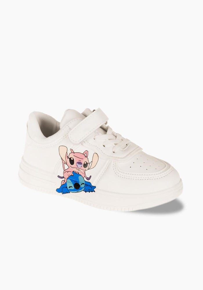 Sneakers για κορίτσι με σχέδιο lilo and stitch ΑΣΠΡΟ