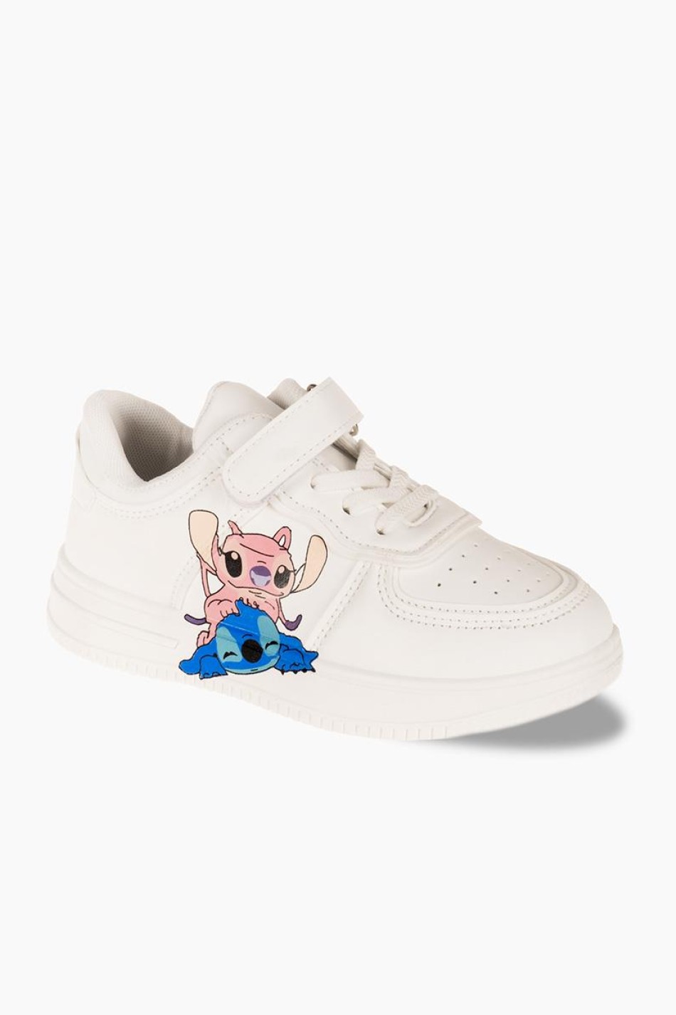 Sneakers για κορίτσι με σχέδιο lilo and stitch ΑΣΠΡΟ Sneakers για κορίτσι με σχέδιο lilo and stitch ΑΣΠΡΟ