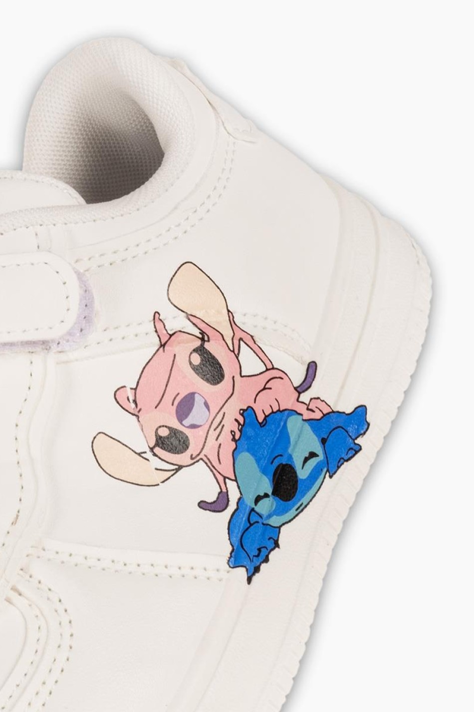Sneakers για κορίτσι με σχέδιο lilo and stitch ΑΣΠΡΟ Sneakers για κορίτσι με σχέδιο lilo and stitch ΑΣΠΡΟ