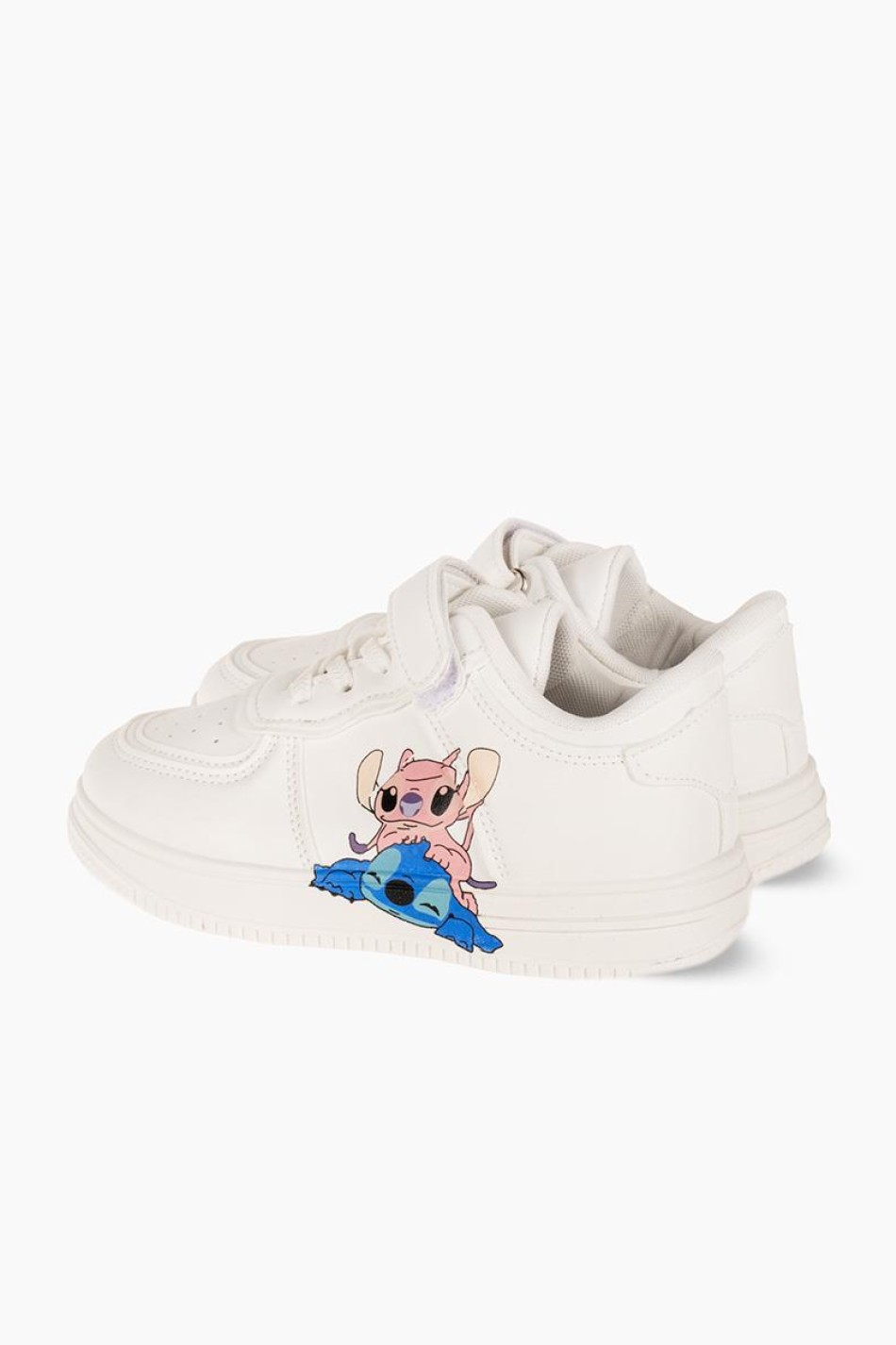 Sneakers για κορίτσι με σχέδιο lilo and stitch ΑΣΠΡΟ Sneakers για κορίτσι με σχέδιο lilo and stitch ΑΣΠΡΟ