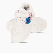 Sneakers για κορίτσι με velcro και σχέδιο lilo and stitch ΑΣΠΡΟ Sneakers για κορίτσι με velcro και σχέδιο lilo and stitch ΑΣΠΡΟ
