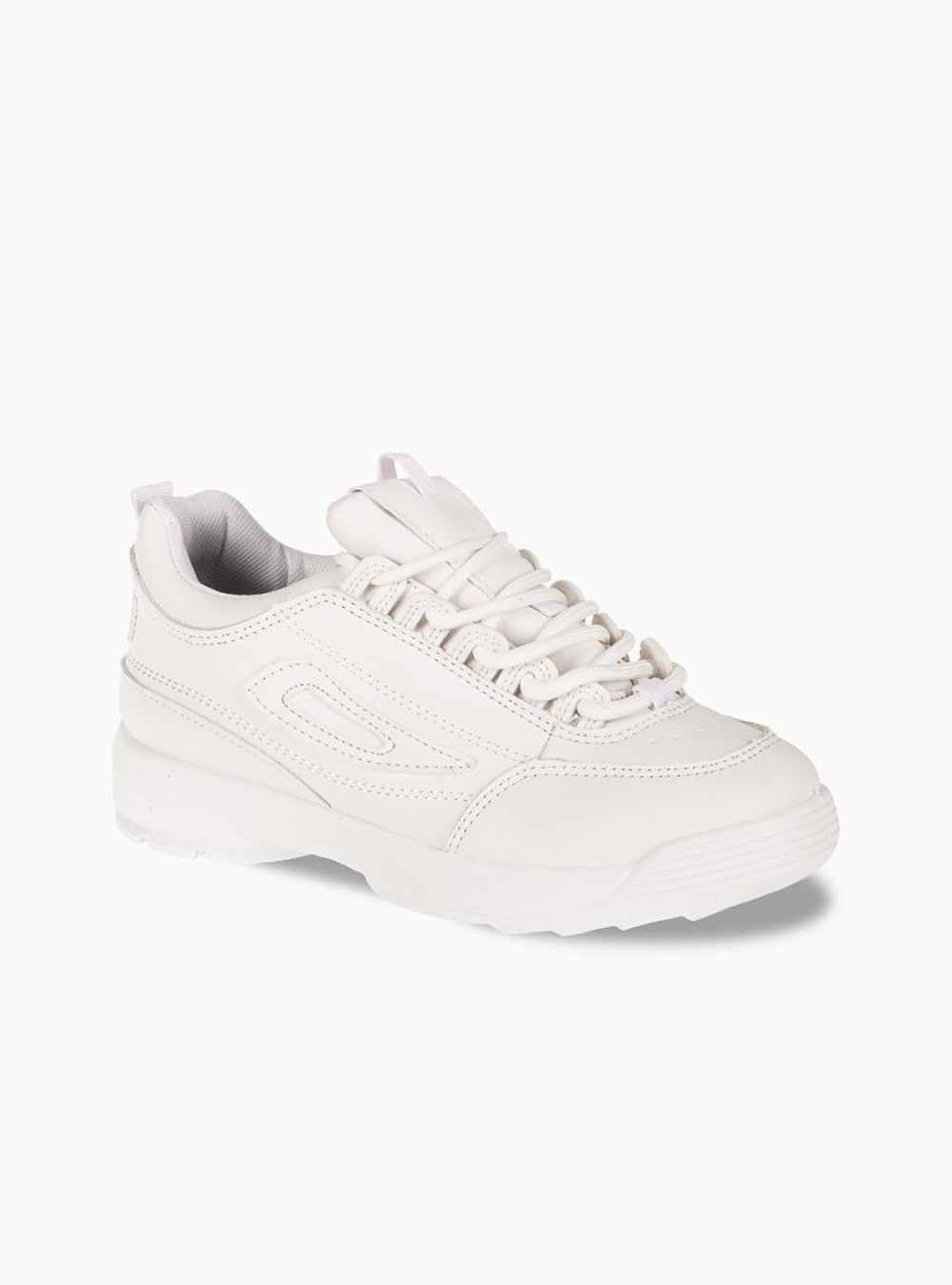 Sneakers για κορίτισα με tracksole ΑΣΠΡΟ Sneakers για κορίτισα με tracksole ΑΣΠΡΟ