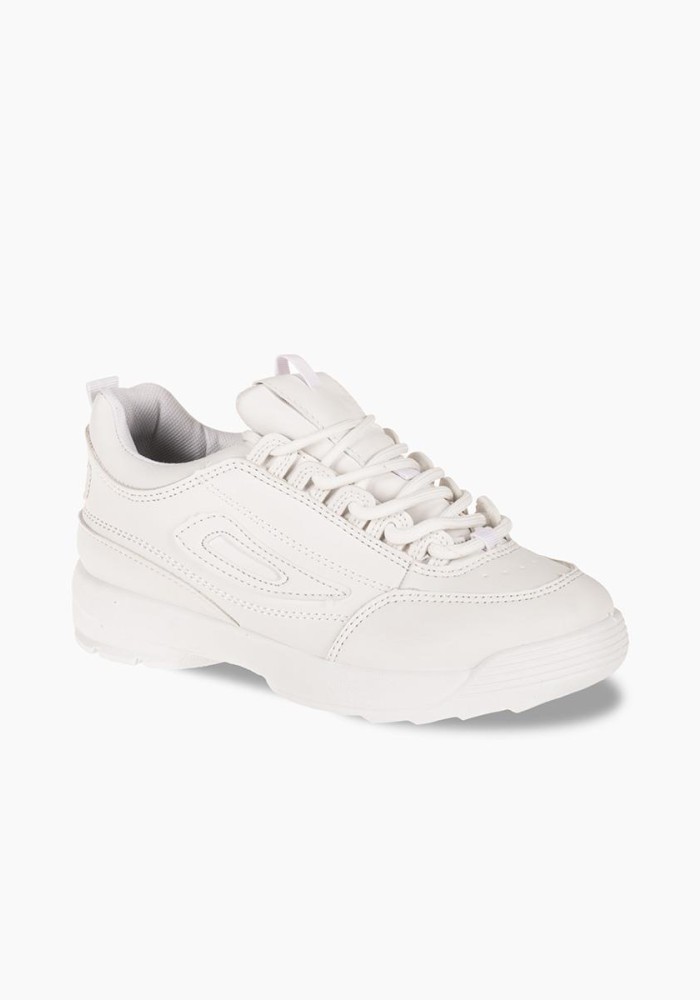 Sneakers για κορίτισα με tracksole ΑΣΠΡΟ