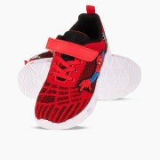 Αθλητικά για αγόρι spiderman με κούμπωμα velcro και φωτάκια στη σόλα ΚΟΚΚΙΝΟ Αθλητικά για αγόρι spiderman με κούμπωμα velcro και φωτάκια στη σόλα ΚΟΚΚΙΝΟ