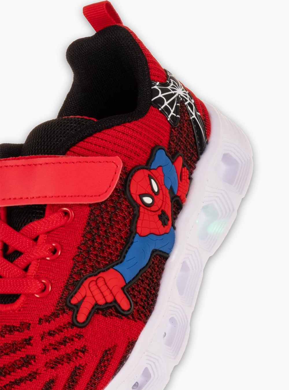 Αθλητικά για αγόρι spiderman με κούμπωμα velcro και φωτάκια στη σόλα ΚΟΚΚΙΝΟ Αθλητικά για αγόρι spiderman με κούμπωμα velcro και φωτάκια στη σόλα ΚΟΚΚΙΝΟ