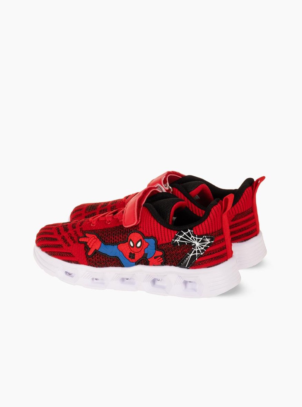 Αθλητικά για αγόρι spiderman με κούμπωμα velcro και φωτάκια στη σόλα ΚΟΚΚΙΝΟ Αθλητικά για αγόρι spiderman με κούμπωμα velcro και φωτάκια στη σόλα ΚΟΚΚΙΝΟ