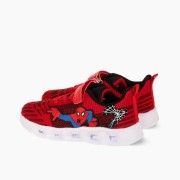 Αθλητικά για αγόρι spiderman με κούμπωμα velcro και φωτάκια στη σόλα ΚΟΚΚΙΝΟ Αθλητικά για αγόρι spiderman με κούμπωμα velcro και φωτάκια στη σόλα ΚΟΚΚΙΝΟ