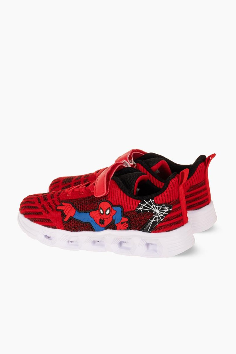 Αθλητικά για αγόρι spiderman με κούμπωμα velcro και φωτάκια στη σόλα ΚΟΚΚΙΝΟ Αθλητικά για αγόρι spiderman με κούμπωμα velcro και φωτάκια στη σόλα ΚΟΚΚΙΝΟ